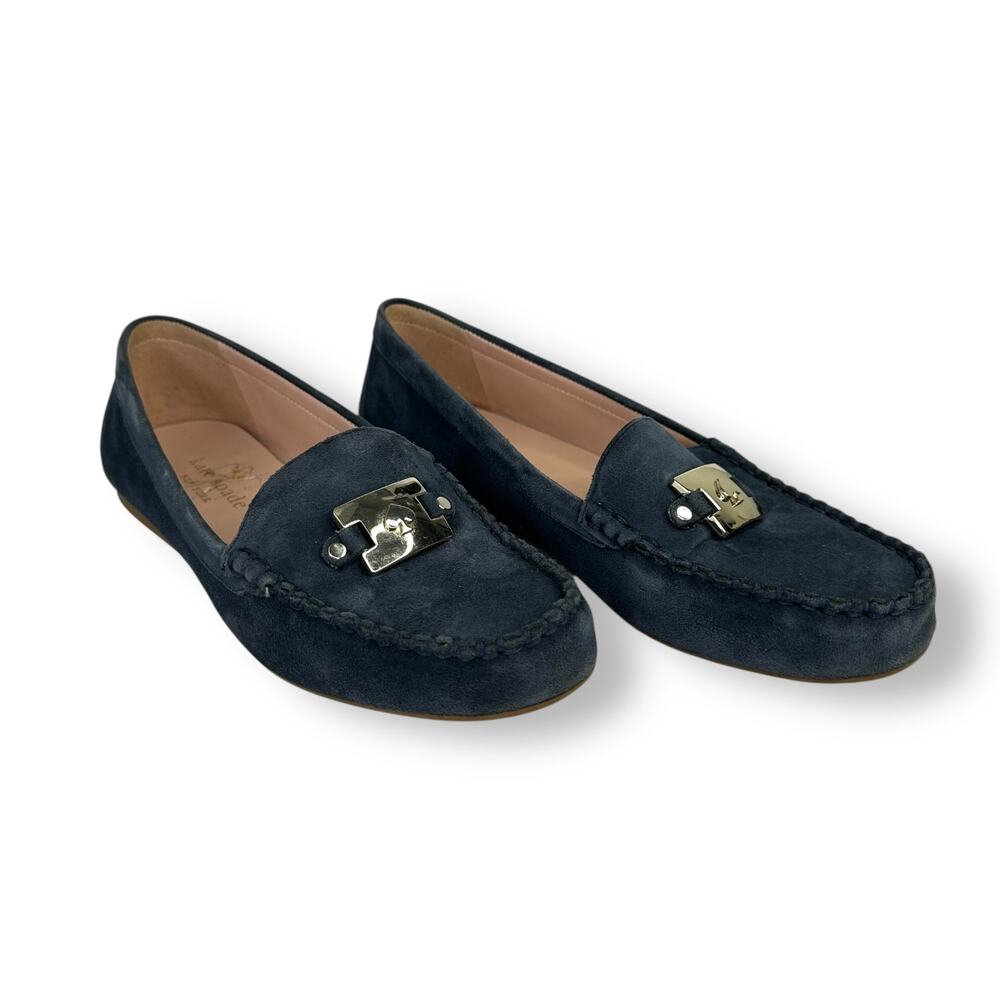 Kate Spade New York Women's Carmen Loafers Size 7.5 B Navy Blue Driving Loafer - Picture 12 of 12